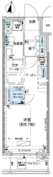 パークキューブ西新宿 904 間取り図