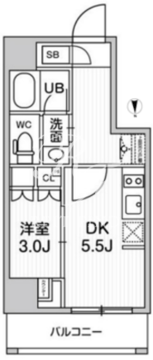 nido新御徒町 202 間取り図