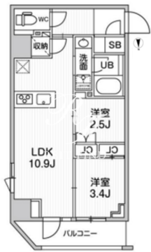nido新御徒町 301 間取り図