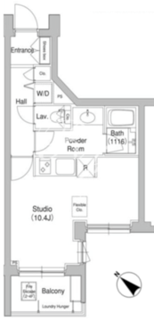 コンフォリア原宿 308 間取り図