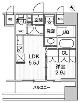 nido巣鴨 505 間取り図