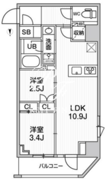 nido新御徒町 804 間取り図