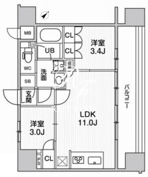 nido巣鴨 1103 間取り図