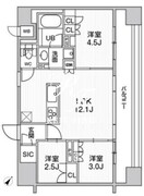 nido巣鴨 1404 間取り図