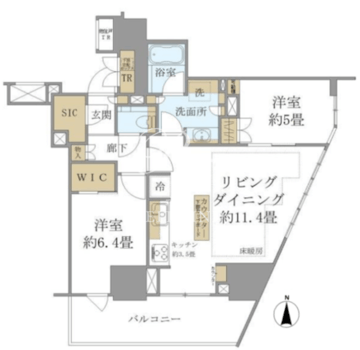 ブリリアタワー池袋ウエスト 906 間取り図
