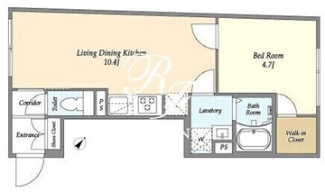 ウェルスクエア田端2 202 間取り図