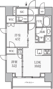 シーズンフラッツ大森ブライト 901 間取り図