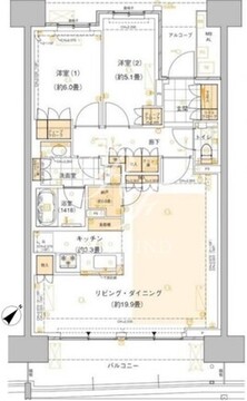 晴海フラッグ SUN-C-1105 間取り図