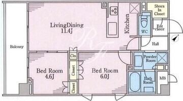 リージア代々木ウエスト 403 間取り図
