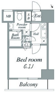 ログ品川サーフサイド 902 間取り図