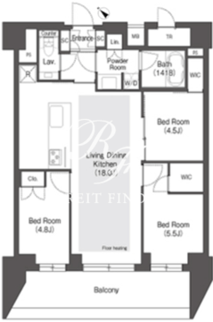 オアーゼ文京大塚 402 間取り図