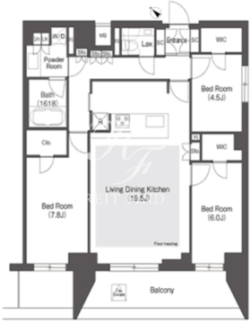 オアーゼ文京大塚 701 間取り図