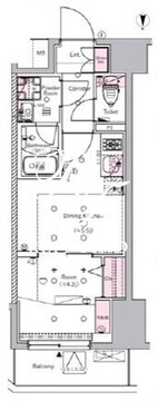 シーフォルム住吉2 603 間取り図