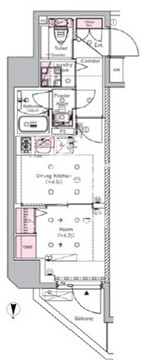 シーフォルム住吉2 204 間取り図