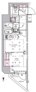 シーフォルム住吉2 1104 間取り図
