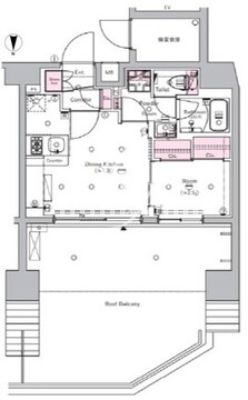 シーフォルム住吉2 1301 間取り図