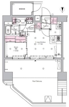 シーフォルム住吉2 1302 間取り図