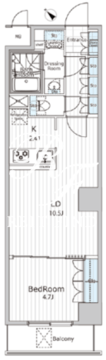 ビエラコート日本橋久松町 707 間取り図