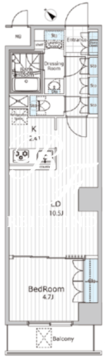 ビエラコート日本橋久松町 907 間取り図