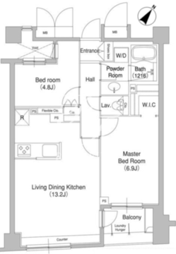 コンフォリア原宿 302 間取り図