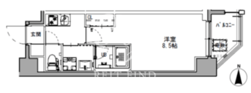 ラドゥセール蒲田 701 間取り図