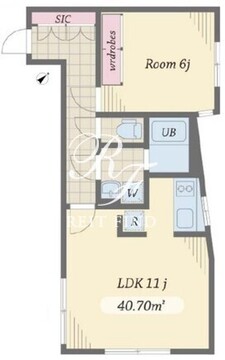 アレーロ文京白山 301 間取り図