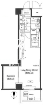 グランハイツ高田馬場 608 間取り図