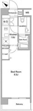 BPRレジデンス代々木初台 302 間取り図