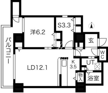 シティコート目黒 4-814 間取り図