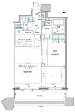 パークタワー勝どき S-1222 間取り図