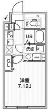 オルタナ早稲田 206 間取り図