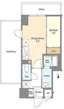 ラティエラ都立大学 502 間取り図