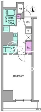 パークフラッツ西早稲田 804 間取り図