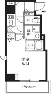 レオーネ押上キューブ 202 間取り図