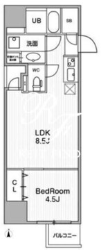 アーバンフラッツ池袋プレミアム 1406 間取り図