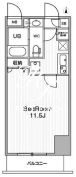 アーバンフラッツ池袋プレミアム 1905 間取り図