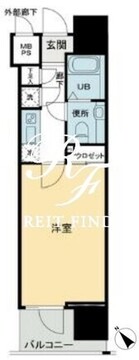 パトリア九段下 903 間取り図