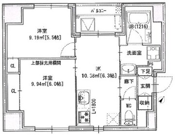 NS22日本橋浜町 201 間取り図