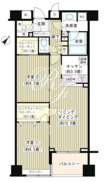 KDXレジデンス日本橋水天宮 1105 間取り図