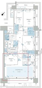 晴海フラッグ SEA-A-511 間取り図