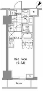 パークハビオ新橋 1103 間取り図