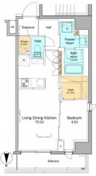 プラウドフラット菊川 212 間取り図