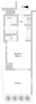 ミリアレジデンス北新宿 101 間取り図