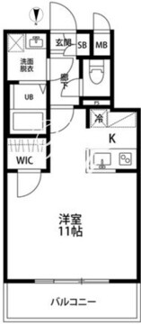 ルクレ池袋 202 間取り図