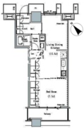 ザ・東京タワーズミッドタワー 911 間取り図