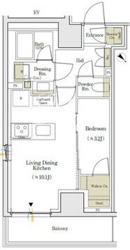 パークリュクス神田多町 605 間取り図