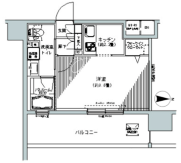 パークキューブ板橋本町 512 間取り図