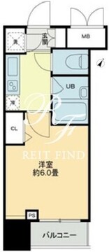 クロスレジデンス蒲田 910 間取り図