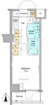 プラウドフラット菊川 603 間取り図