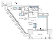 ブリリアタワー浜離宮 708 間取り図